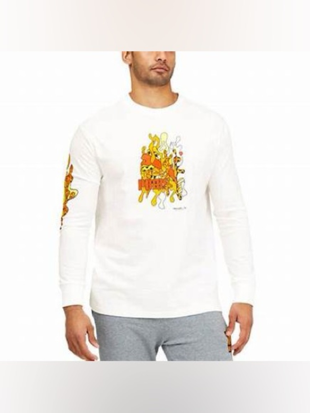 Puma x Britto Shirt Unisex Long Sleeves White Multicolor Size L